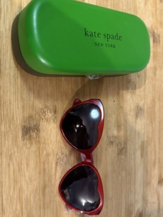 Kate Spade New York Retro Velma 57mm gradient heart shaped cat eye sunglasses main image 11